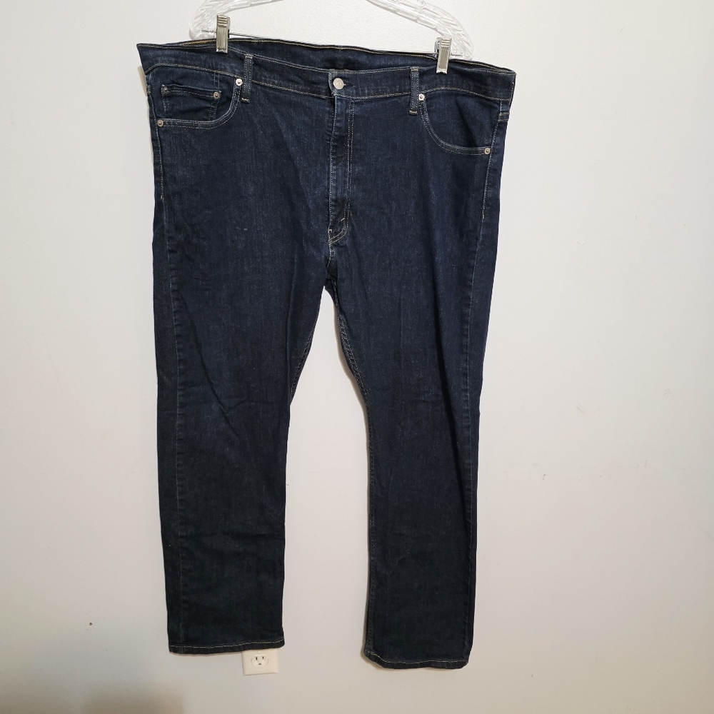 Levi's Men's 513 Slim Straight Jeans Dark Blue 42x30